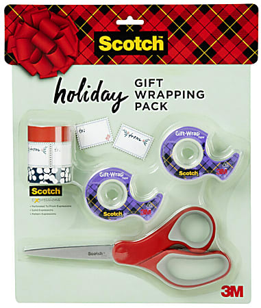 Scotch® Holiday Gift Wrapping Tape Pack, Multicolor